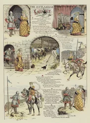 Dziwaczny rycerz (chromolitho)